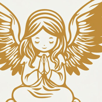 Intra απο ξύλο plywood 3mm-4mm πάχος – Paper Cut Christmas Angel Δίασταση 20x20 cm INTRAFABR-107873148 - Image 1