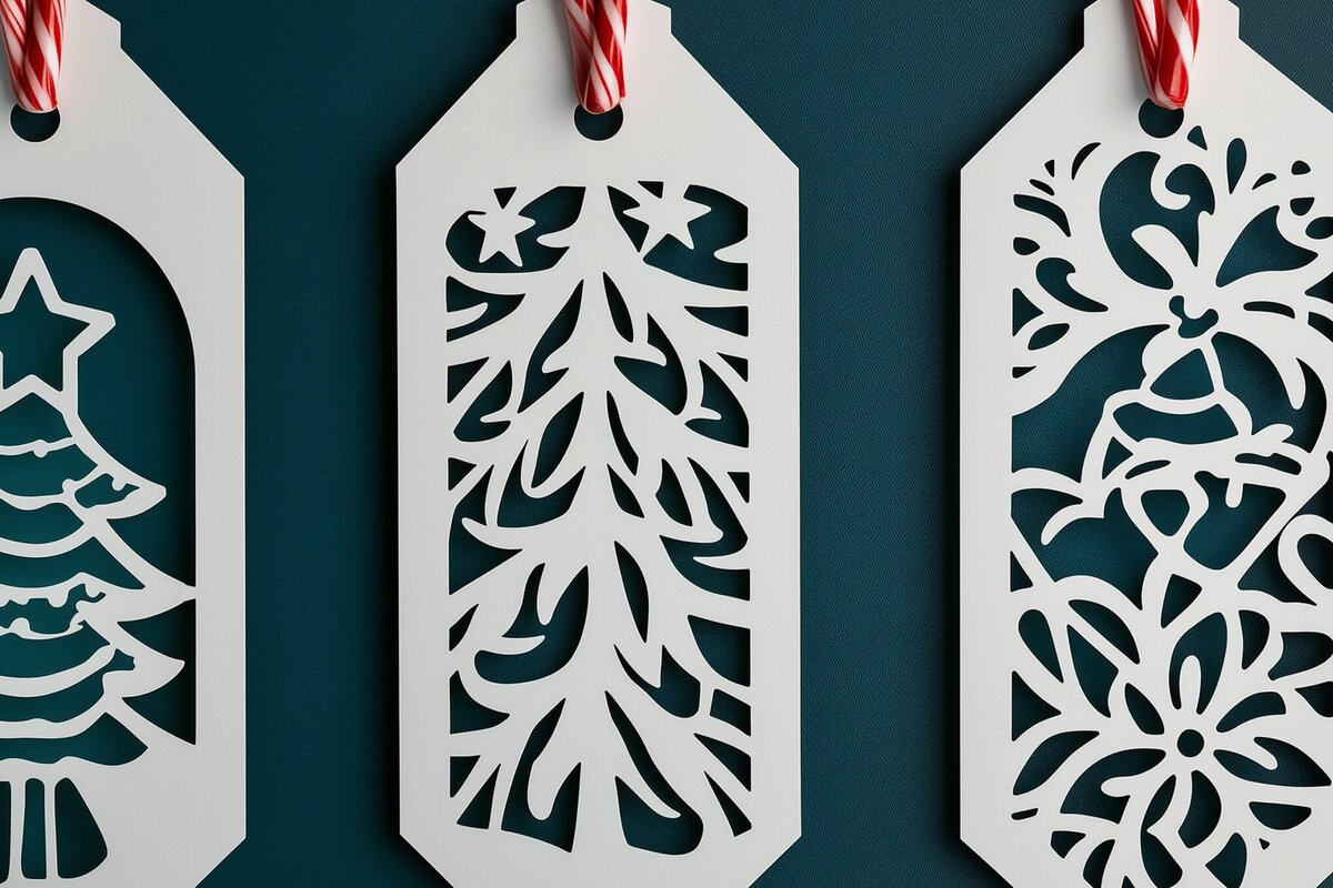 Intra απο ξύλο plywood 3mm-4mm πάχος – Χριστουγεννιάτικος σελιδοδείκτης σε χαρτί Δίασταση  20x20 cm INTRAFABR-107340558