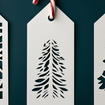 Intra απο ξύλο plywood 3mm-4mm πάχος – Πακέτο Χριστουγεννιάτικων σελιδοδεικτών σε χαρτί Δίασταση 20x20 cm INTRAFABR-107341533 - Image 2