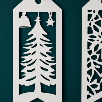 Intra απο ξύλο plywood 3mm-4mm πάχος – Χριστουγεννιάτικος σελιδοδείκτης σε χαρτί Cut Fil Δίασταση 20x20 cm INTRAFABR-107315723 - Image 1