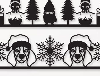 Intra απο ξύλο plywood 3mm-4mm πάχος – Χαρτί κοπής Χριστουγεννιάτικου περιγράμματος Δίασταση 20x20 cm INTRAFABR-81426479 - Image 1