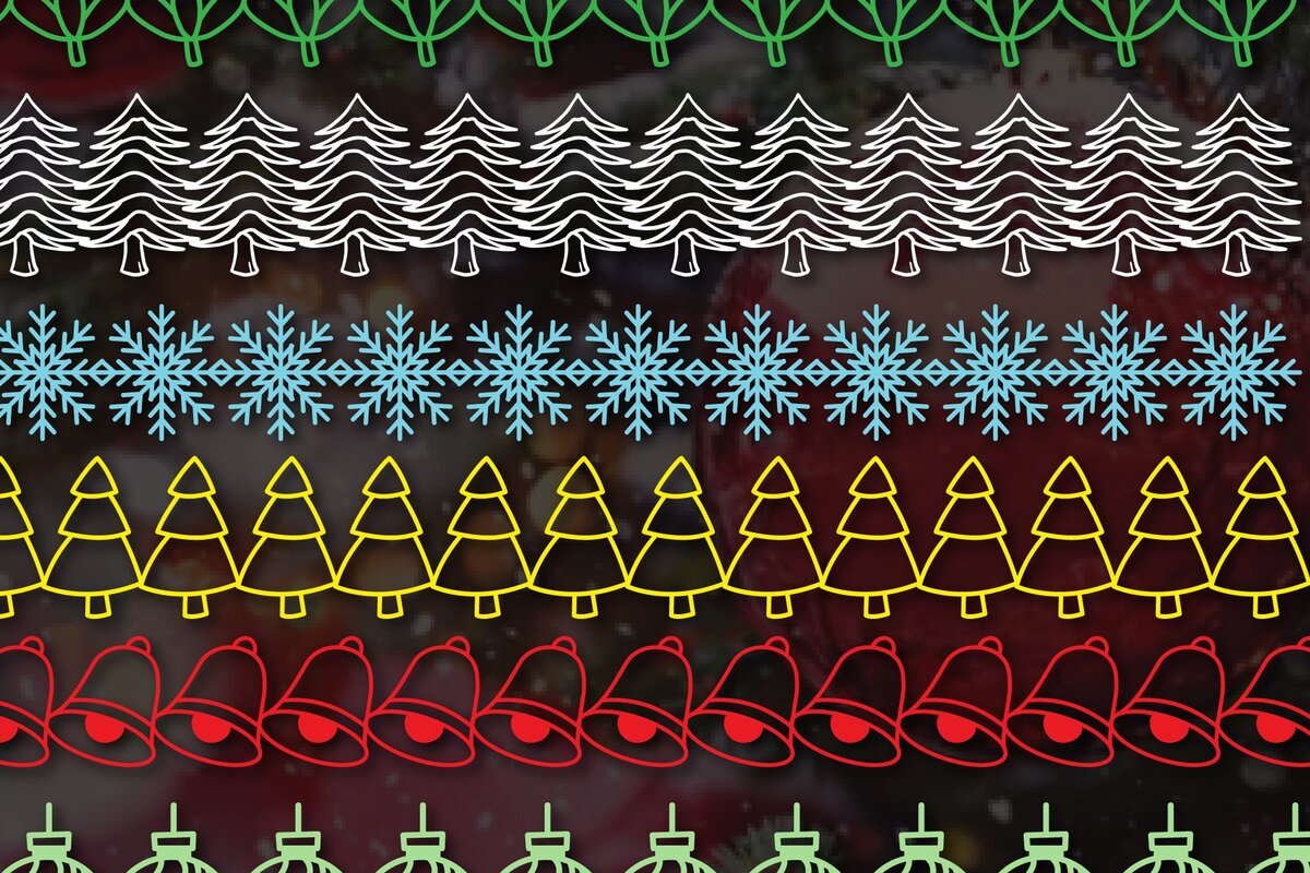 Intra απο ξύλο plywood 3mm-4mm πάχος – Πακέτο Χριστουγεννιάτικου περιγράμματος Cut Paper Cut Δίασταση  20x20 cm INTRAFABR-46562001