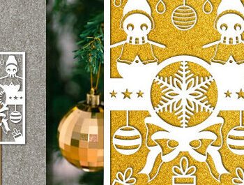 Intra απο ξύλο plywood 3mm-4mm πάχος –  Χριστουγεννιάτικης Κάρτας με χαρτί. Δίασταση  20x20 cm INTRAFABR-76736969 - Image 1