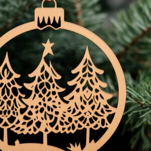 Intra απο ξύλο plywood 3mm-4mm πάχος – Χριστουγεννιάτικη διακόσμηση με χαρτί Δίασταση 20x20 cm INTRAFABR-104743833