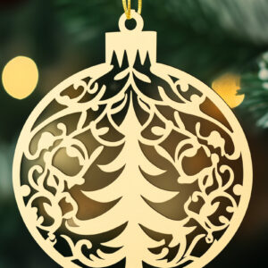 Intra απο ξύλο plywood 3mm-4mm πάχος – Χριστουγεννιάτικη διακόσμηση με χαρτί Δίασταση 20x20 cm INTRAFABR-104730147