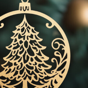 Intra απο ξύλο plywood 3mm-4mm πάχος – Χριστουγεννιάτικη διακόσμηση με χαρτί Δίασταση 20x20 cm INTRAFABR-104730682