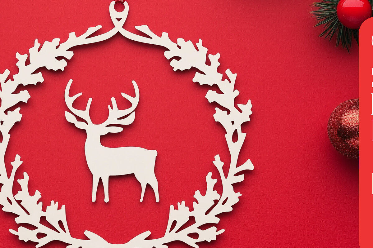 Intra απο ξύλο plywood 3mm-4mm πάχος – Κοπή χαρτιού Χριστουγεννιάτικη διακόσμηση Δίασταση  20x20 cm INTRAFABR-106798127