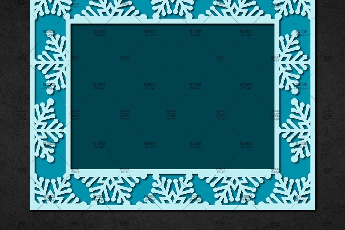 Intra απο ξύλο plywood 3mm-4mm πάχος – Χριστουγεννιάτικη κορνίζα με χαρτί, κορνίζα Δίασταση  20x20 cm INTRAFABR-113325602