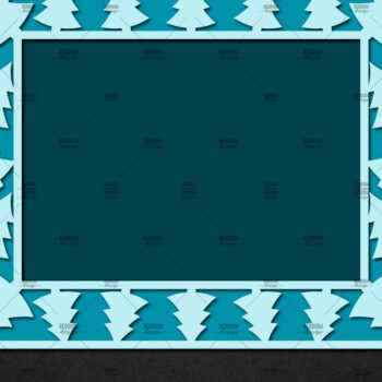 Intra απο ξύλο plywood 3mm-4mm πάχος – Χριστουγεννιάτικη κορνίζα με χαρτί, κορνίζα Δίασταση 20x20 cm INTRAFABR-113325636 - Image 1