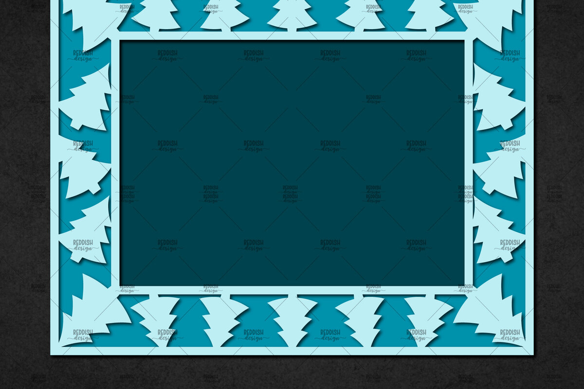 Intra απο ξύλο plywood 3mm-4mm πάχος – Χριστουγεννιάτικη κορνίζα με χαρτί, κορνίζα Δίασταση  20x20 cm INTRAFABR-113325636