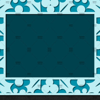 Intra απο ξύλο plywood 3mm-4mm πάχος – Χριστουγεννιάτικη κορνίζα με χαρτί, κορνίζα Δίασταση 20x20 cm INTRAFABR-113325651 - Image 1