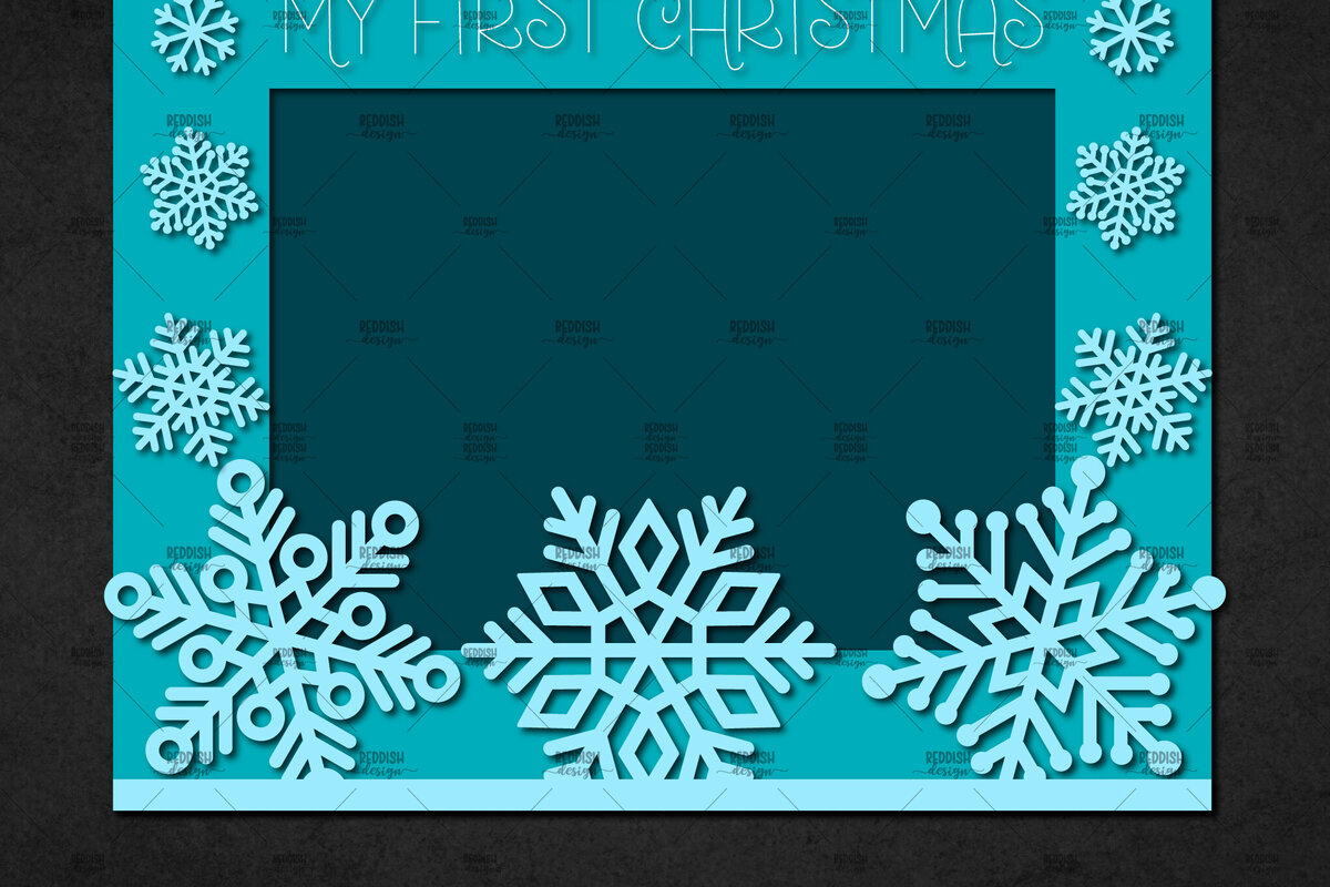 Intra απο ξύλο plywood 3mm-4mm πάχος – Χριστουγεννιάτικη κορνίζα με χαρτί, κορνίζα Δίασταση  20x20 cm INTRAFABR-113325416