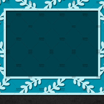 Intra απο ξύλο plywood 3mm-4mm πάχος – Χριστουγεννιάτικη κορνίζα με χαρτί, κορνίζα Δίασταση 20x20 cm INTRAFABR-113325523 - Image 1