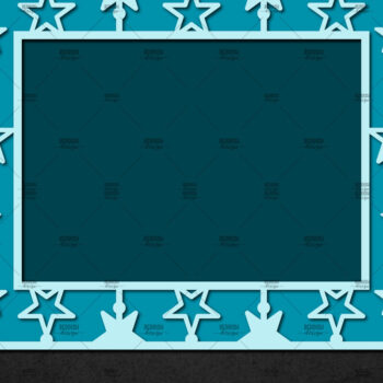 Intra απο ξύλο plywood 3mm-4mm πάχος – Χριστουγεννιάτικη κορνίζα με χαρτί, κορνίζα Δίασταση 20x20 cm INTRAFABR-113325581 - Image 1