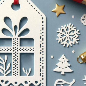 Intra απο ξύλο plywood 3mm-4mm πάχος – Χαρτί κοπής Χριστουγεννιάτικου δώρου Ετικέτα Cut Fil Δίασταση 20x20 cm INTRAFABR-111226408 - Image 1