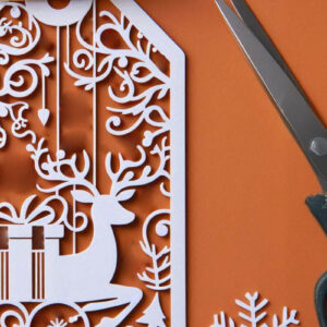 Intra απο ξύλο plywood 3mm-4mm πάχος – Paper Cut Χριστουγεννιάτικο Δώρο Αρχείο Cut Δίασταση  20x20 cm INTRAFABR-111225027