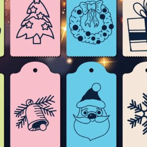 Intra απο ξύλο plywood 3mm-4mm πάχος – Χάρτινο κομμένο χριστουγεννιάτικο δώρο Πακέτο Δίασταση  20x20 cm INTRAFABR-34131199