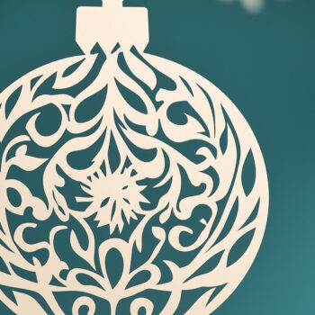 Intra απο ξύλο plywood 3mm-4mm πάχος – Χριστουγεννιάτικη κρεμαστή διακόσμηση με χαρτί Δίασταση 20x20 cm INTRAFABR-107224563 - Image 1