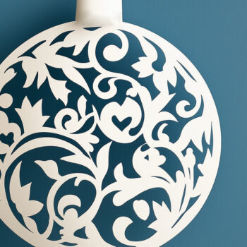 Intra απο ξύλο plywood 3mm-4mm πάχος – Χριστουγεννιάτικη κρεμαστή διακόσμηση με χαρτί Δίασταση 20x20 cm INTRAFABR-107232930 - Image 1