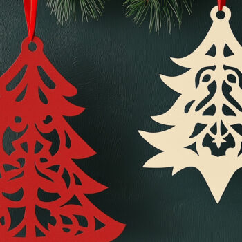 Intra απο ξύλο plywood 3mm-4mm πάχος – Χριστουγεννιάτικη κρεμαστή διακόσμηση με χαρτί Δίασταση 20x20 cm INTRAFABR-107235860 - Image 1