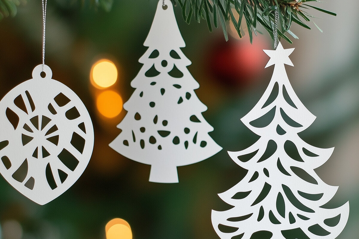 Intra απο ξύλο plywood 3mm-4mm πάχος – Χριστουγεννιάτικη κρεμαστή διακόσμηση με χαρτί Δίασταση  20x20 cm INTRAFABR-107250286