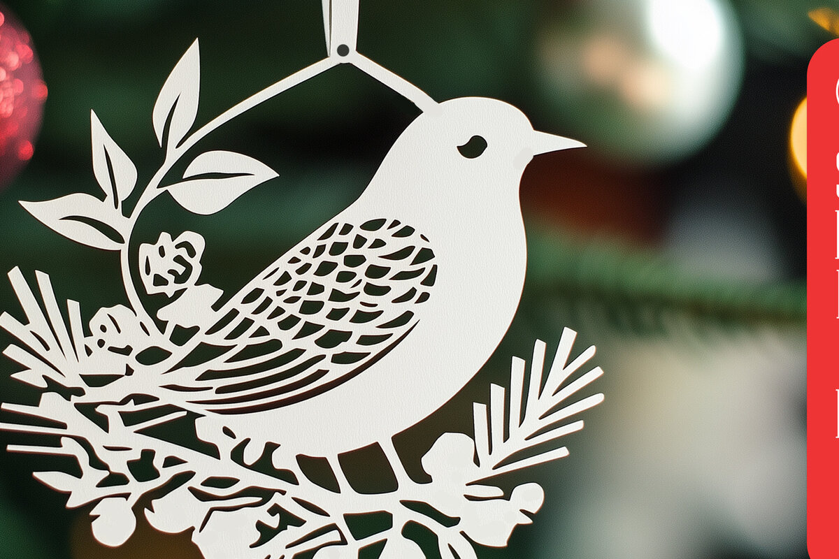 Intra απο ξύλο plywood 3mm-4mm πάχος – Χριστουγεννιάτικη κρεμαστή διακόσμηση με χαρτί Δίασταση  20x20 cm INTRAFABR-107157583