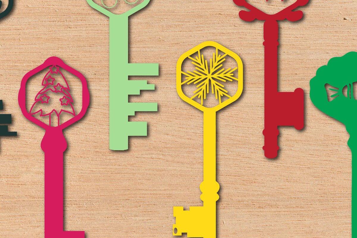 Intra απο ξύλο plywood 3mm-4mm πάχος – Πακέτο Χριστουγεννιάτικου κλειδιού κοπής χαρτιού Δίασταση  20x20 cm INTRAFABR-45746239