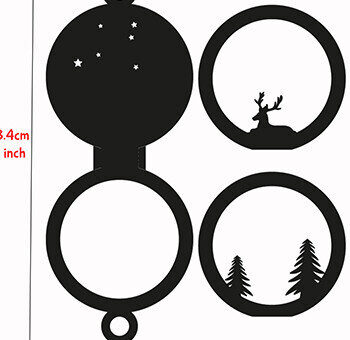 Intra απο ξύλο plywood 3mm-4mm πάχος – Χάρτινο χριστουγεννιάτικο στολίδι Easy Δίασταση  20x20 cm INTRAFABR-18568441 - Image 4