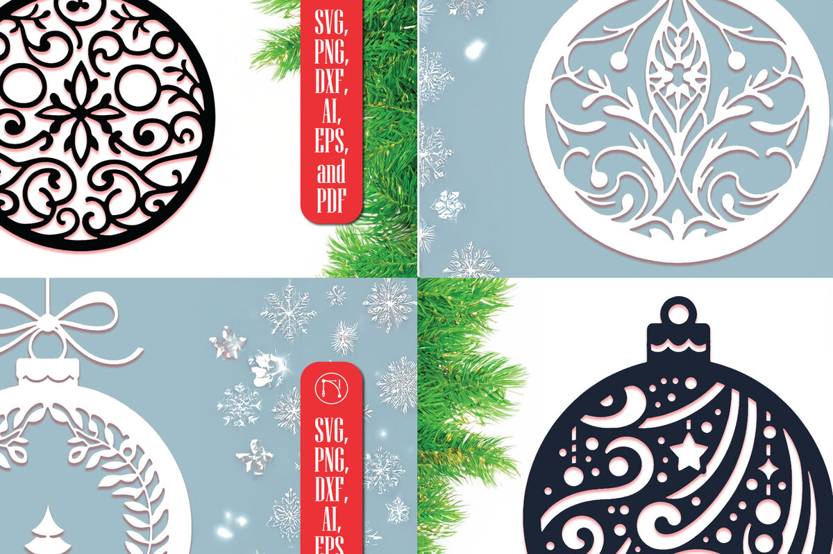 Intra απο ξύλο plywood 3mm-4mm πάχος – Πακέτο Χριστουγεννιάτικο στολίδι σε κομμένο χαρτί Δίασταση  20x20 cm INTRAFABR-111146940