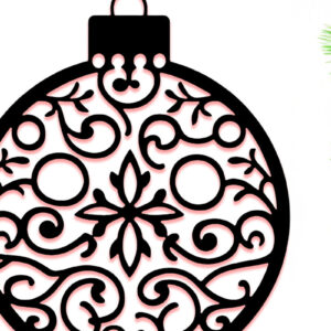 Intra απο ξύλο plywood 3mm-4mm πάχος – Χαρτοκόψιμο Χριστουγεννιάτικο Στολίδι Cut Fil Δίασταση 20x20 cm INTRAFABR-111144725