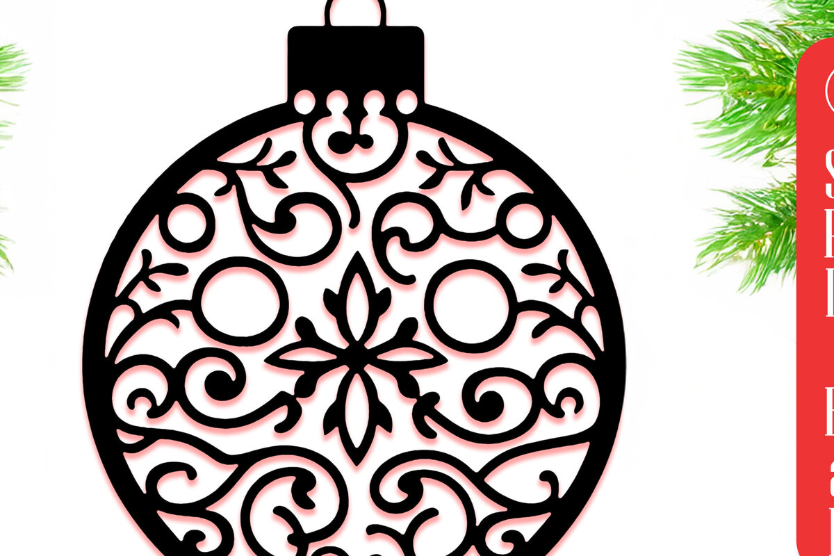 Intra απο ξύλο plywood 3mm-4mm πάχος – Χαρτοκόψιμο Χριστουγεννιάτικο Στολίδι Cut Fil Δίασταση  20x20 cm INTRAFABR-111144725