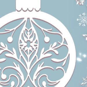 Intra απο ξύλο plywood 3mm-4mm πάχος – Χαρτοκόψιμο Χριστουγεννιάτικο Στολίδι Cut Fil Δίασταση 20x20 cm INTRAFABR-111146571