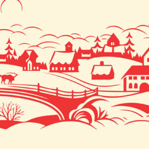 Intra απο ξύλο plywood 3mm-4mm πάχος – Χαρτόκοπη Χριστουγεννιάτικη Σκηνή Δίασταση  20x20 cm INTRAFABR-85444870