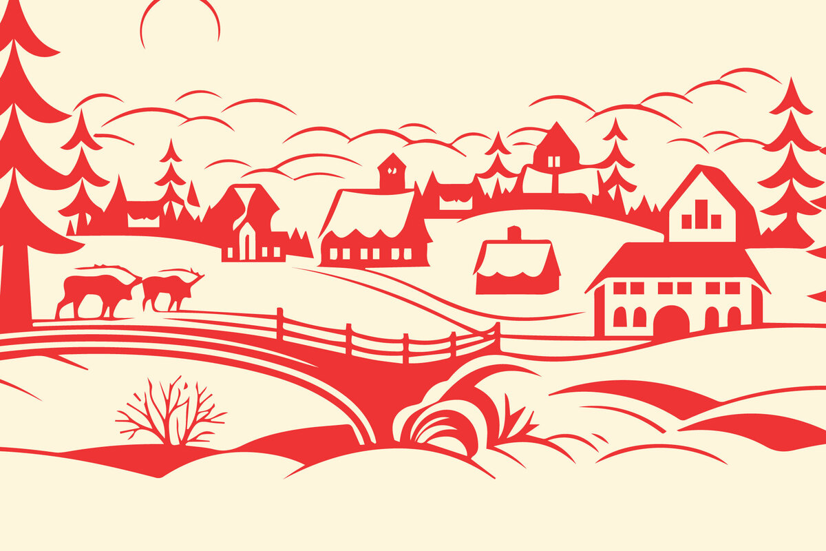 Intra απο ξύλο plywood 3mm-4mm πάχος – Χαρτόκοπη Χριστουγεννιάτικη Σκηνή Δίασταση  20x20 cm INTRAFABR-85444870