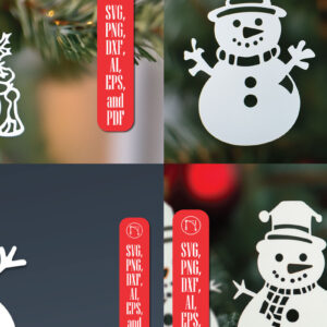 Intra απο ξύλο plywood 3mm-4mm πάχος – Πακέτο Χριστουγεννιάτικου Χιονάνθρωπου σε χαρτί Δίασταση 20x20 cm INTRAFABR-105250475