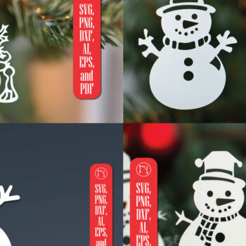 Intra απο ξύλο plywood 3mm-4mm πάχος – Πακέτο Χριστουγεννιάτικου Χιονάνθρωπου σε χαρτί Δίασταση 20x20 cm INTRAFABR-105250475 - Image 1