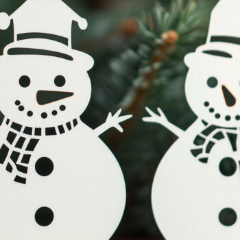 Intra απο ξύλο plywood 3mm-4mm πάχος – Πακέτο Χριστουγεννιάτικου Χιονάνθρωπου σε χαρτί Δίασταση 20x20 cm INTRAFABR-105250475 - Image 3