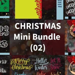 Intra απο ξύλο plywood 3mm-4mm πάχος – Paper Cut Christmas Bundle Δίασταση  20x20 cm INTRAFABR-46096194