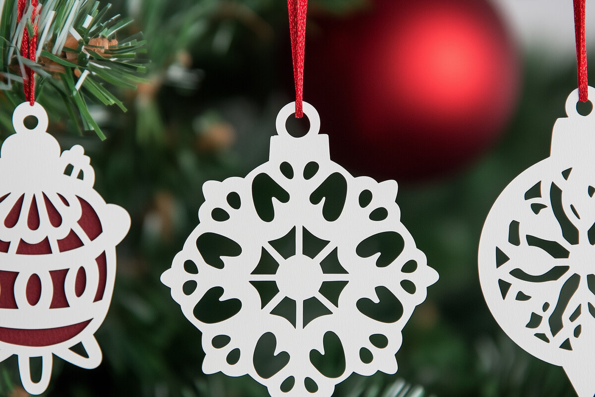 Intra απο ξύλο plywood 3mm-4mm πάχος – Κόψιμο από χαρτί χριστουγεννιάτικο κομμένο αρχείο Δίασταση  20x20 cm INTRAFABR-108220975