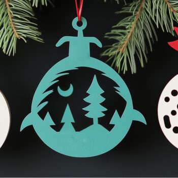 Intra απο ξύλο plywood 3mm-4mm πάχος – Κόψιμο από χαρτί χριστουγεννιάτικο κομμένο αρχείο Δίασταση  20x20 cm INTRAFABR-108222366 - Image 1