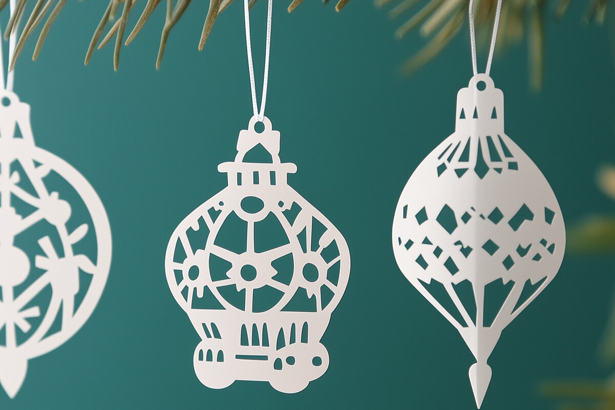 Intra απο ξύλο plywood 3mm-4mm πάχος – Κόψιμο από χαρτί χριστουγεννιάτικο κομμένο αρχείο Δίασταση  20x20 cm INTRAFABR-108227675