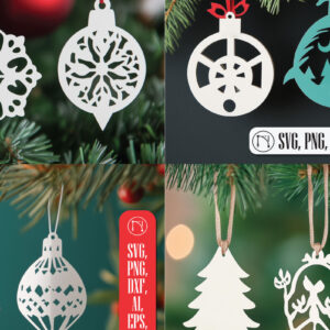 Intra απο ξύλο plywood 3mm-4mm πάχος – Πακέτο με χριστουγεννιάτικο παιχνίδι κομμένο με χαρτί Δίασταση 20x20 cm INTRAFABR-108281268