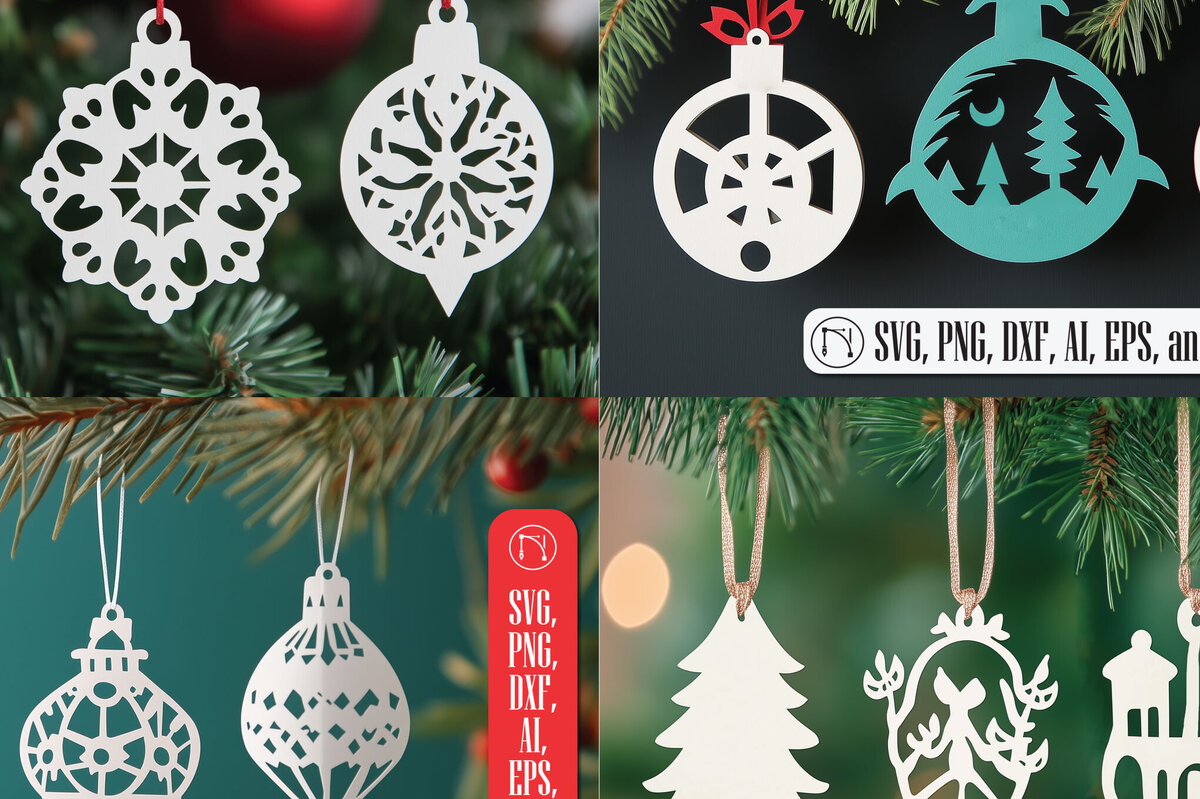 Intra απο ξύλο plywood 3mm-4mm πάχος – Πακέτο με χριστουγεννιάτικο παιχνίδι κομμένο με χαρτί Δίασταση  20x20 cm INTRAFABR-108281268