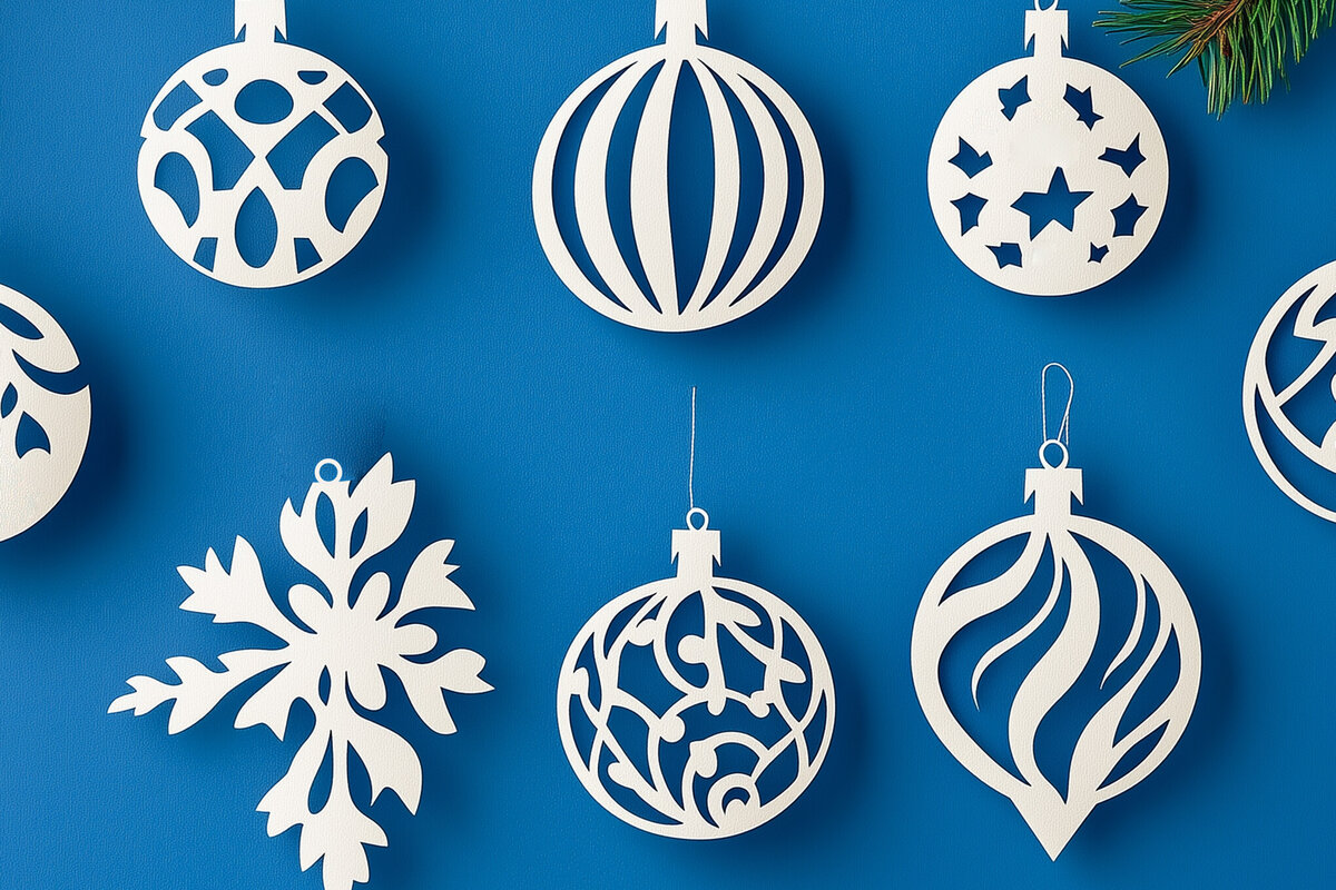 Intra απο ξύλο plywood 3mm-4mm πάχος – Κόψιμο από χαρτί χριστουγεννιάτικο κομμένο αρχείο Δίασταση  20x20 cm INTRAFABR-108220813