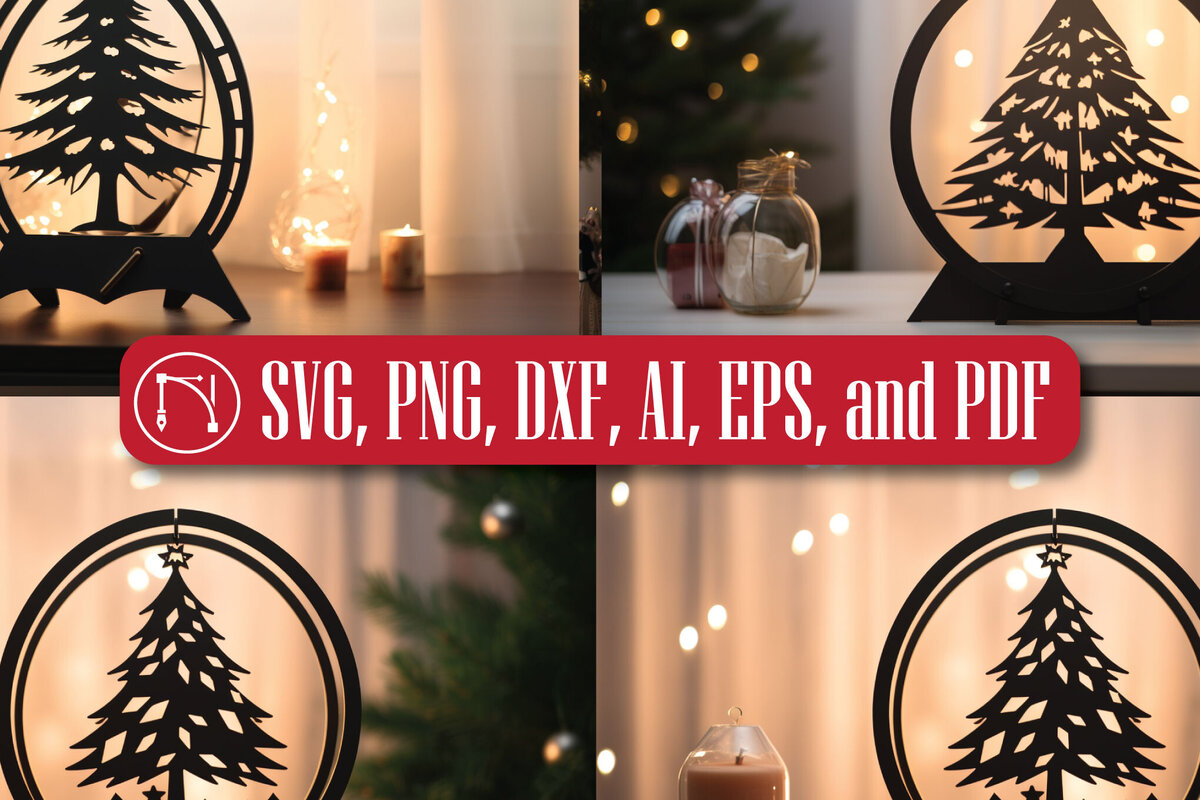 Intra απο ξύλο plywood 3mm-4mm πάχος – Σετ χριστουγεννιάτικου δέντρου κομμένο σε χαρτί Δίασταση  20x20 cm INTRAFABR-81470737