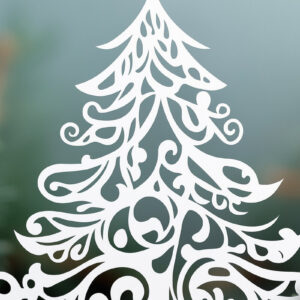 Intra απο ξύλο plywood 3mm-4mm πάχος – Κόψιμο από χαρτί χριστουγεννιάτικο δέντρο Δίασταση  20x20 cm INTRAFABR-108041412