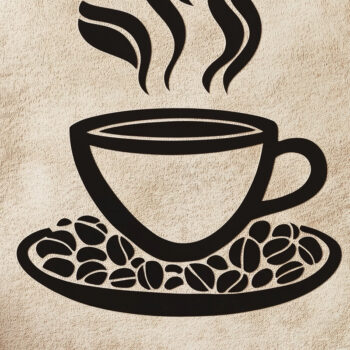 Intra απο ξύλο plywood 3mm-4mm πάχος – Paper Cut Coffee Cup Bundle Δίασταση  20x20 cm INTRAFABR-106651990 - Image 2