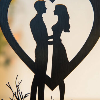 Intra απο ξύλο plywood 3mm-4mm πάχος – Paper Cut Couple in Heart Bundle Δίασταση  20x20 cm INTRAFABR-114681363 - Image 8