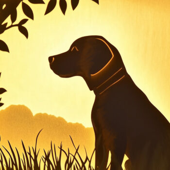 Intra απο ξύλο plywood 3mm-4mm πάχος – Paper Cut Dog Shadow Box Bundle Δίασταση  20x20 cm INTRAFABR-118285390 - Image 5