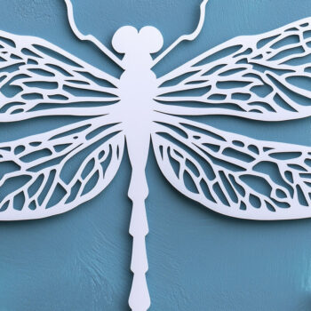 Intra απο ξύλο plywood 3mm-4mm πάχος – Paper Cut Dragonfly Bundle Δίασταση 20x20 cm INTRAFABR-107509656 - Image 2